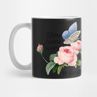 vintage flowers motivation scriptures Mug